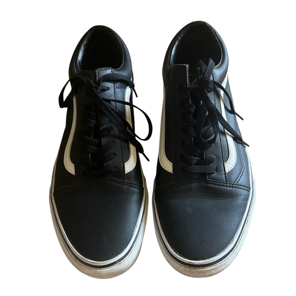 Vans | Black Leather Old Skool - Picture 2 of 7